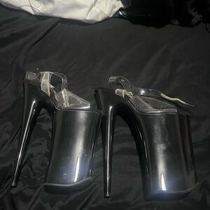Black pleasures 10 inch heels